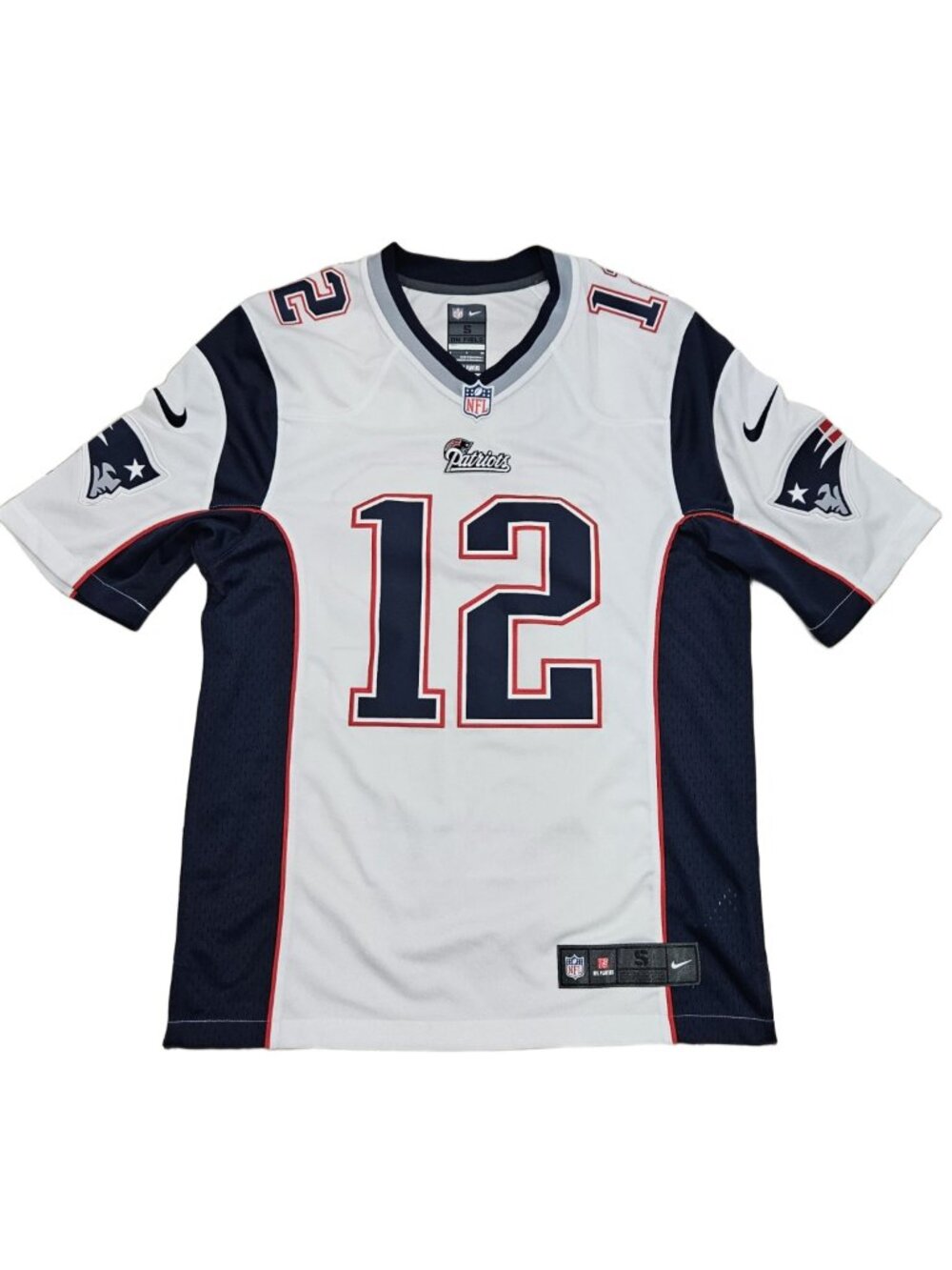 Authentic Tom Brady Patriots #12 Nike Jersey Men's Small